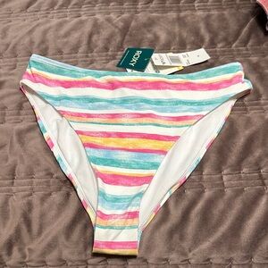 Roxy Multicolor Striped Bikini Bottom